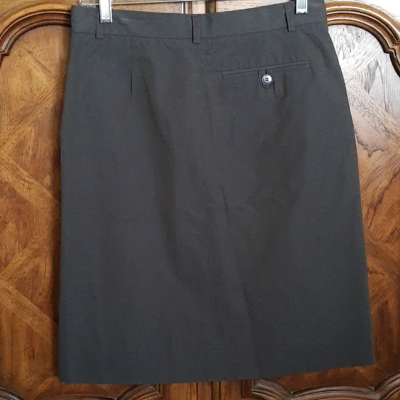 agnès b. Paris Gray Cotton Pencil Skirt, Size 38 - Picture 4 of 9